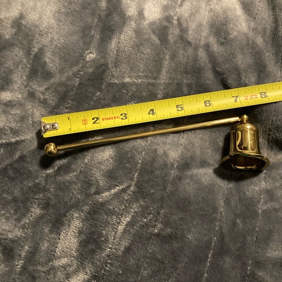 Brass Bell Candle Snuffer 7. 5" Handle With a 1.5" Bell Swivel Handle. - Picture 4 of 6